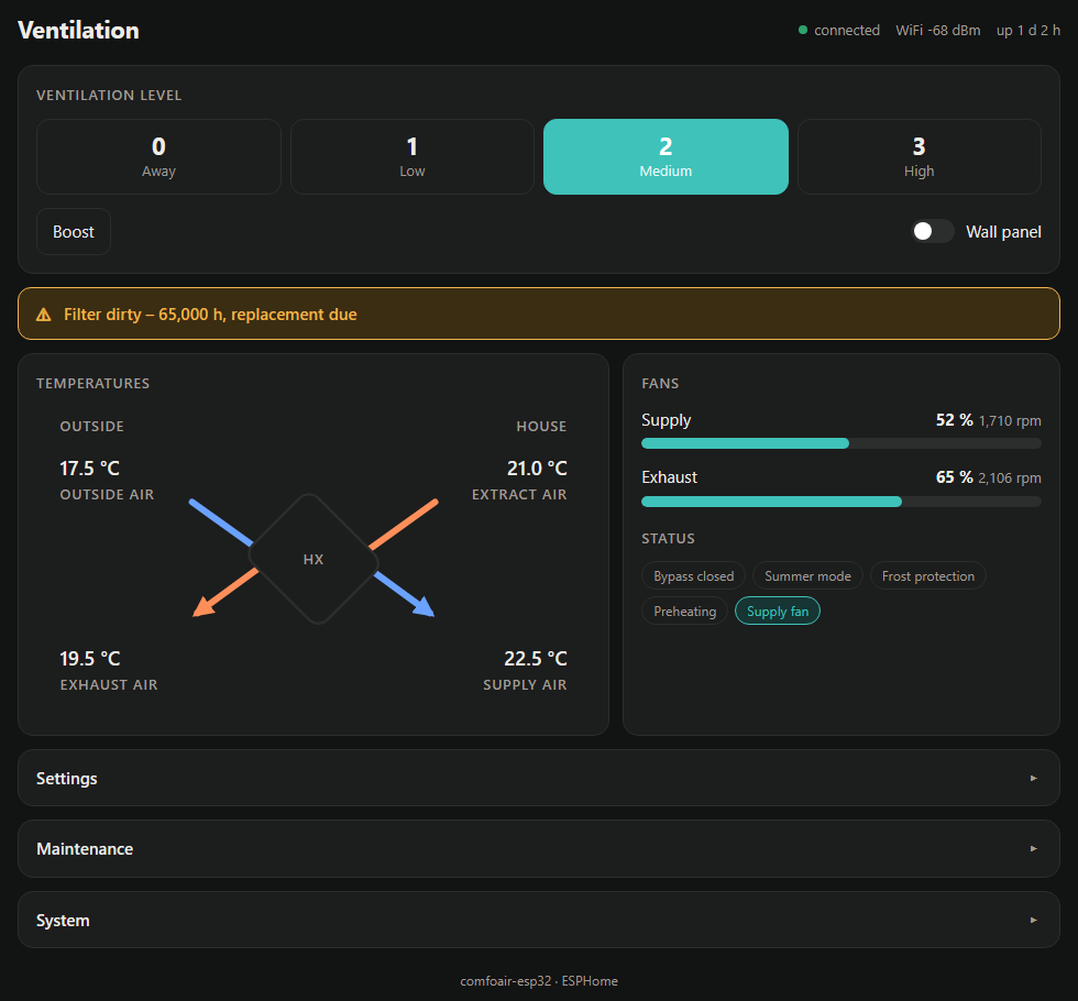 Web interface